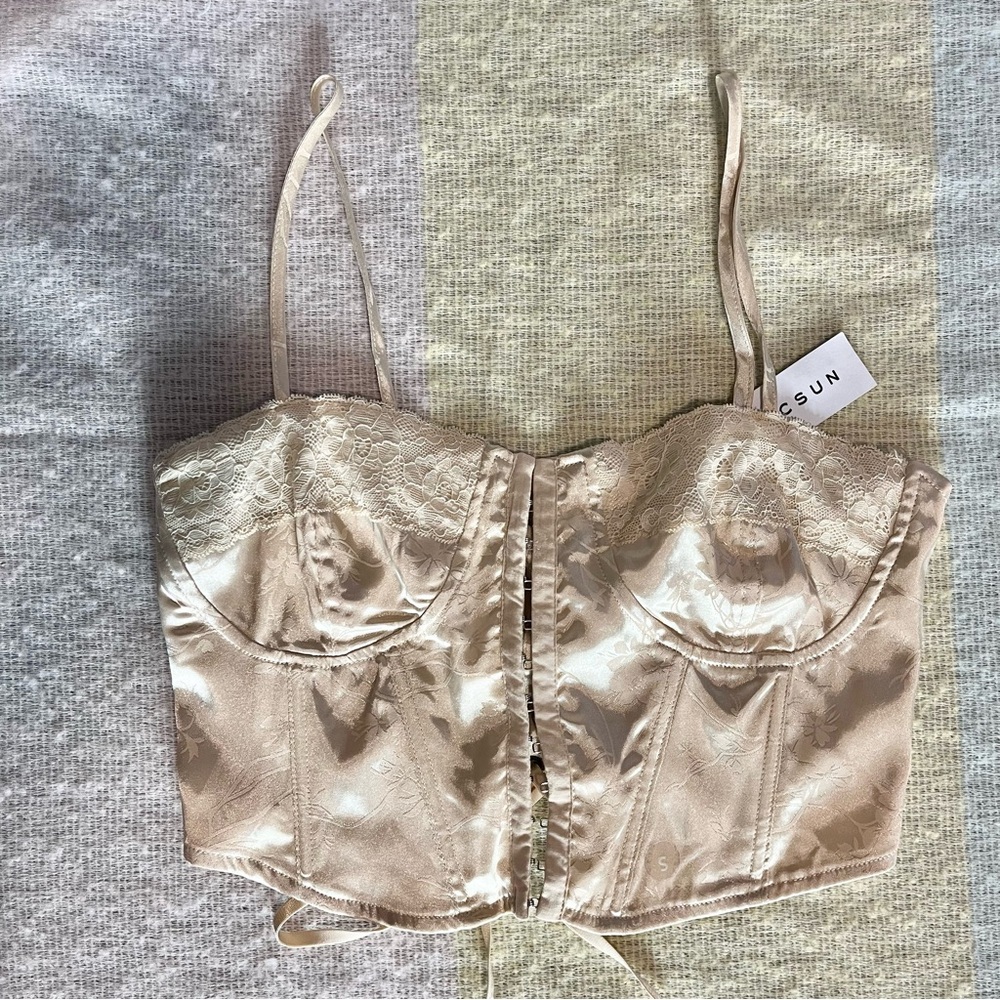 NWT PacSun Floral Corset Top
